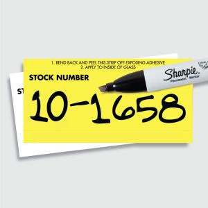Blank Stock Number Decals