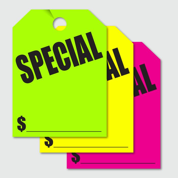 Mirror Hang Tags - "Special"