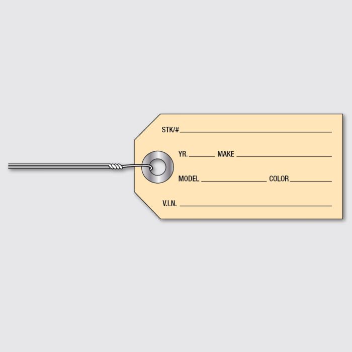 Stock Key Tag