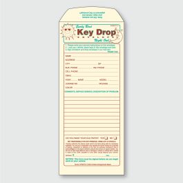 Standard Early Bird Key Drop Envelope