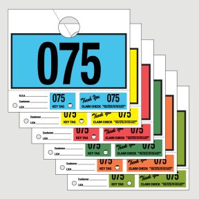 3 Part Service Department Hang Tags