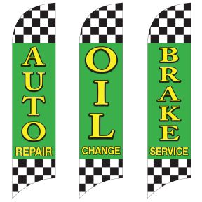 Service Wave Flags - Raceway Checkered