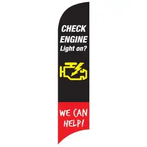 Service Wave Flag - "Check Engine"