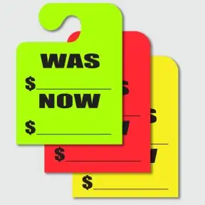 Mirror Hang Tags - Hook Style "Was Now"