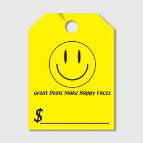 Mirror Hang Tag - Happy Face 