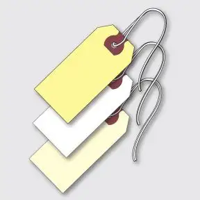 Blank Key Tags with String
