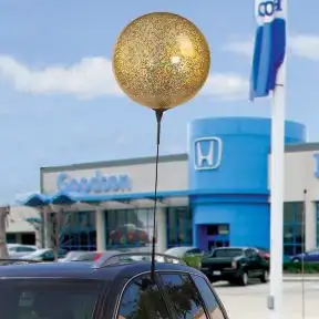 Reusable Vinyl Balloon Car Window Clips - Glitter Collection