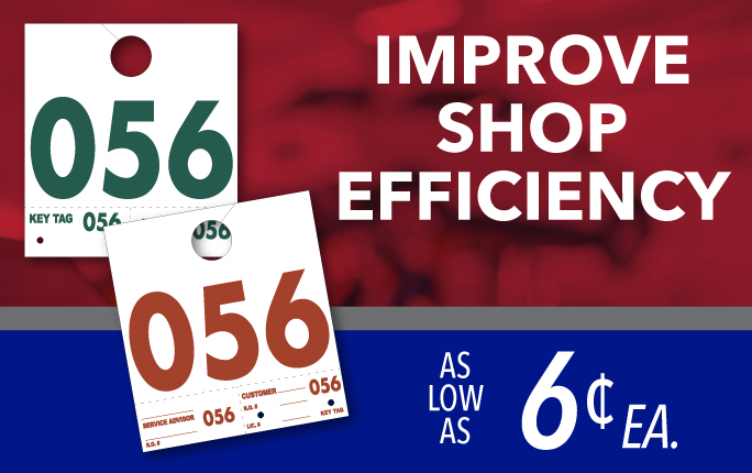 Match keys to cars in a snap with Service Dispatch Numbers!