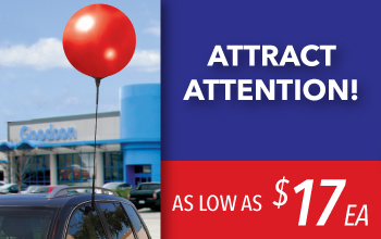 Attract Attention with Single Pole Balloons!